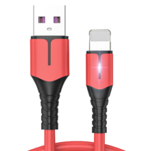 季烁 type-c数据线充电线液态硅胶适用于华为协议手机 薄荷蓝Type-c 1mi