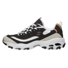 斯凯奇（Skechers）黑白金熊丨男女同款老爹鞋复古熊猫鞋情侣校园风潮流增高运动休闲 【男款】黑色/金BKGD(黑金) 45