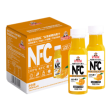 京东百亿补贴、plus会员需首购:福兰农庄NFC100%橙汁纯鲜榨果汁饮料0添加0脂肪300ml*6瓶