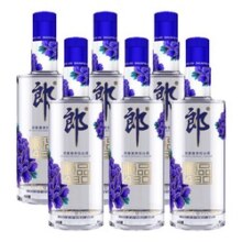 [郎酒旗舰店]郎 蓝顺品郎 45度浓酱兼香型白酒 480ml*6