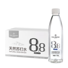 1号会员店（One's Member） 天然苏打水 天然弱碱性 北纬47°克东县黄金水源带520ml*24瓶