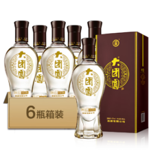 PLUS会员：劲牌毛铺苦荞酒 大团圆 42度 500ml*6瓶 整箱装 年货送礼