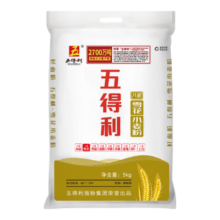 PLUS会员：五得利面粉八星雪花麦芯小麦粉10斤 中筋多用途馒头饼面条*2件