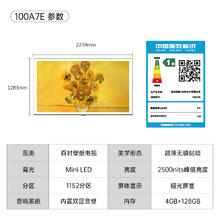 创维 壁纸电视100A7E 100英寸