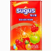 plus会员:Sugus瑞士糖 混合水果软糖罐装550g约183颗