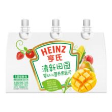 亨氏（Heinz）超金清新田园果蔬泥西梅水果泥婴儿宝宝辅食6个月以上 78g*3袋