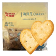 大耳牛 海洋芝心酵母饼干海盐芝士味280g