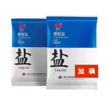 鲁晶精制盐 食用盐 加碘盐400g*1袋