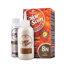 三橡树染发剂 草本染发剂植物男女通用染发膏 8N茶棕色 135ml