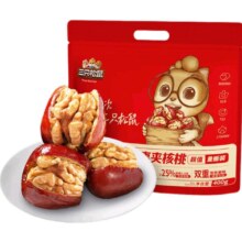 三只松鼠 枣夹核桃400g去核枣夹核桃独立装酥脆枣夹核桃量贩 枣夹核桃400g