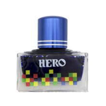 【新年礼物】英雄（HERO）钢笔/签字笔钢笔墨水 非碳素染料型彩色墨水系列 7102彩墨蓝黑色