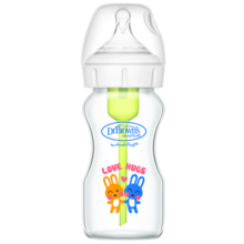 布朗博士玻璃奶瓶防胀气奶瓶新生儿奶瓶大容量奶瓶270ml(配0-3奶嘴)亲亲兔