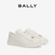 BALLY 2023早秋新品女士白色皮革休闲鞋6304598