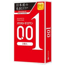 冈本 001 超薄安全套 3只装 L大码 海外版