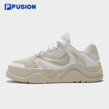 预售：FILA FUSION斐乐潮牌女鞋50-50滑板生活鞋 白玉灰/燕麦色-WA 37.5