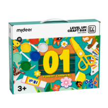 弥鹿（MiDeer）儿童手工制作材料包DIY剪纸贴纸折纸美术礼盒扭扭棒幼儿园玩具 手工剪贴折礼盒：森林嘉年华