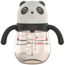 贝亲（Pigeon）重力球PPSU熊熊乐吸管杯 熊猫嘟嘟 300mL DA147
