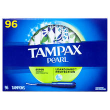 有券的上：TAMPAX 丹碧丝 珍珠系列 导管式卫生棉条 大流量型 96支