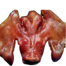 老炕 烟熏腊猪脸湖南湘西特产正宗腊猪拱嘴猪头肉 2只散装（约1800-2200g）