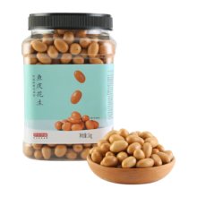京东京造鱼皮花生1kg低温烘烤非油炸裹衣每日坚果炒货量贩装怀旧零食送礼