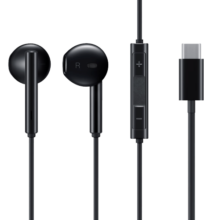 华为原装Type-c耳机有线mate70pro mate60pro 50pro p60p50p40p30nova9 10 11荣耀80 90 100适配苹果15 黑色【全国联保+晒单红包】type-c