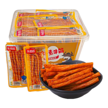 朱志远 博世辣条素牛筋面筋休闲零食大礼包童年怀旧小零食清真麻辣片豆筋 【活动】博世素牛筋10包