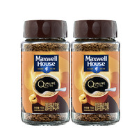 麦斯威尔 黑咖啡 90g*2瓶 冻干烘焙美式拿铁进口咖啡豆