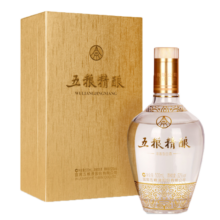 五粮液股份 五粮精酿 拉丝金  浓香型白酒 52度 500ml 单瓶 年货送礼
