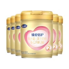 飞鹤臻爱倍护 超级飞帆2段900克（6-12月龄）较大婴儿配方奶粉 900g 6罐