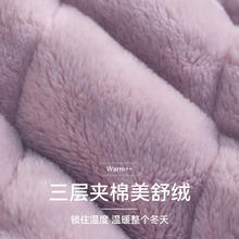88VIP会员：芬腾 抗静电夹棉睡衣女冬季三层加厚加绒棉袄冬款珊瑚绒家居服套装