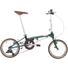 大行（DAHON）D5折叠自行车16英寸5速复古男女式城市户外休闲便携自行车HAC653 邮政绿