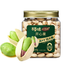 再降价，首购礼金：百草味本味甄果开心果400g 大颗粒坚果干果零食每日坚果无漂白罐装送礼