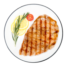 上鲜 黑椒水煎鸡胸1.7斤/7片冷冻低脂代餐轻食健身食材内含料包清真