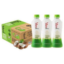 泰国原装进口if100%椰子水350ml*24瓶整箱椰青水果汁饮料