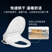 美标直冲式智能马桶全自动多功能遥控盖板冲洗加热节水除臭 直冲马桶+遥控版智能盖板 305mm