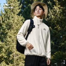 plus会员：鸿星尔克 男子加厚开襟开衫 冲锋衣内胆运动服