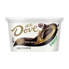 德芙醇黑66%纯可可脂黑巧克力252g*1碗新年送礼年货年糖儿童零食