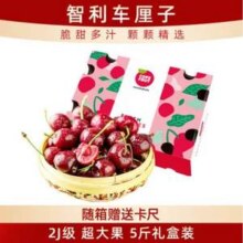 京鲜生 智利车厘子2J级 5斤礼盒装 果径约28-30mm