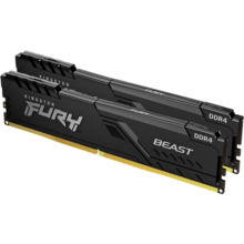 金士顿（Kingston）FURY 32GB(16G×2)套装 DDR4 3733 台式机内存条 Beast野兽系列 骇客神条