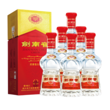 京东百亿补贴：剑南春 水晶剑 52度 浓香型白酒 1000ml*6瓶 整箱装
