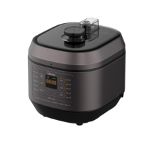 美的（Midea）0涂层精钢厚釜电压力锅6L少盐提鲜双胆大容量家用高压锅智能煲汤煮饭电饭煲MY-C640G