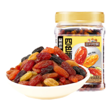 plus会员:三只松鼠 四色葡萄干400g