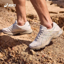 亚瑟士ASICS跑步鞋男鞋舒适透气运动鞋 GEL-FLUX 4 缓震跑鞋 米色 41.5