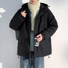 回力 工装羽绒服男士冬季2024新款加厚保暖青少年轻薄短款冲锋外套