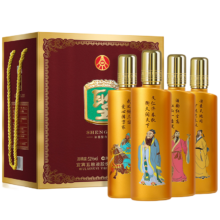 5日0点、plus会员：五粮液股份 圣酒 醇品金樽 浓香型白酒52度500ml*4瓶礼盒装