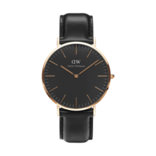 丹尼尔惠灵顿（DanielWellington）DW手表男士休闲商务皮带男表时尚穿搭欧美表新年礼物DW00100127