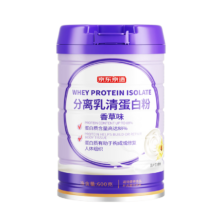 plus：京东京造 分离乳清蛋白粉600g（香草味） 补充蛋白质营养品成人中老年