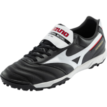 美津浓（MIZUNO）24足球鞋男子碎钉抓地训练足球鞋MORELIA II PRO AS 01/黑色/白色 43 (280mm)