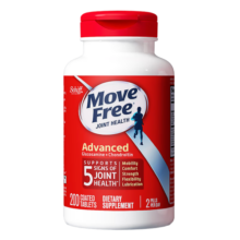 益节（Move Free）益节红瓶 氨糖软骨素钙片 美国原装进口维骨力 成人中老年 【足量氨糖】养护红瓶200粒大瓶装