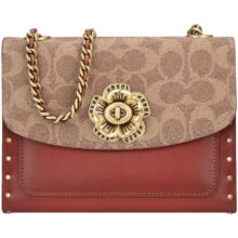 蔻驰（COACH）奢侈品女包Parker专柜款山茶花斜挎包30592【品牌授权】年货礼物
